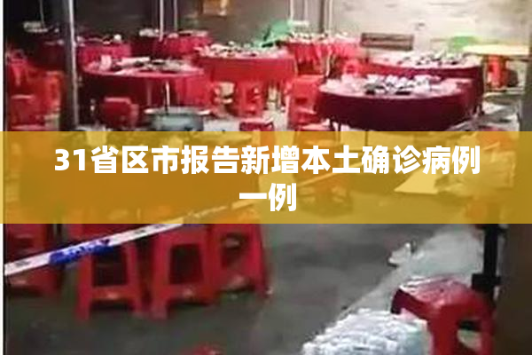 31省区市报告新增本土确诊病例一例