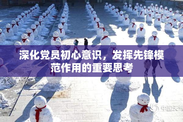 深化党员初心意识，发挥先锋模范作用的重要思考