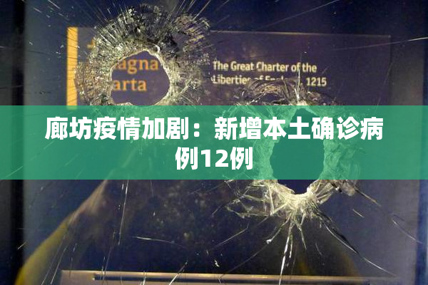 廊坊疫情加剧：新增本土确诊病例12例