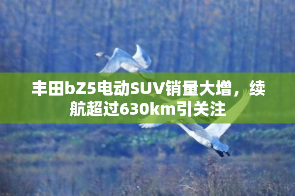 丰田bZ5电动SUV销量大增，续航超过630km引关注