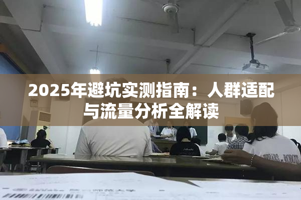 2025年避坑实测指南：人群适配与流量分析全解读
