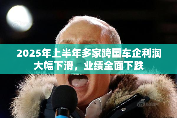 2025年上半年多家跨国车企利润大幅下滑，业绩全面下跌
