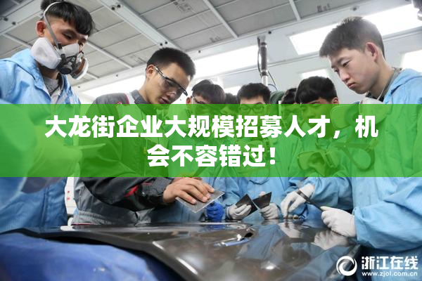 大龙街企业大规模招募人才，机会不容错过！