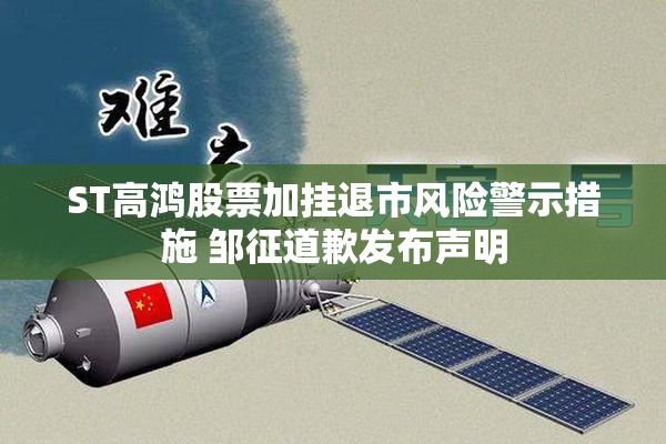 ST高鸿股票加挂退市风险警示措施 邹征道歉发布声明