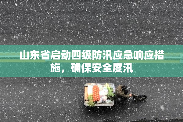 山东省启动四级防汛应急响应措施，确保安全度汛