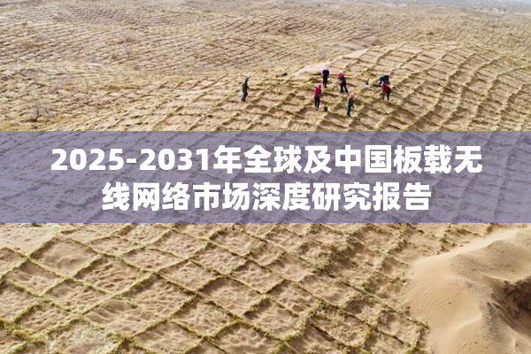 2025-2031年全球及中国板载无线网络市场深度研究报告