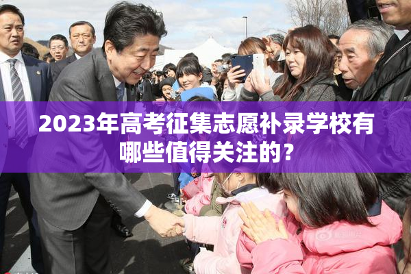 2023年高考征集志愿补录学校有哪些值得关注的？