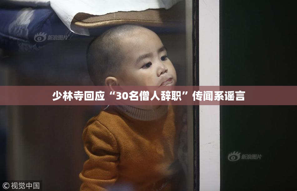 少林寺回应“30名僧人辞职”传闻系谣言