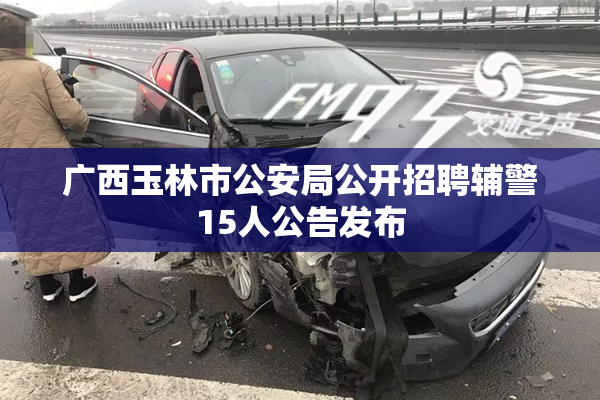 广西玉林市公安局公开招聘辅警15人公告发布