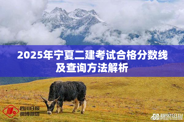 2025年宁夏二建考试合格分数线及查询方法解析
