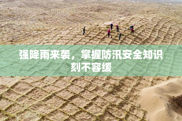 强降雨来袭，掌握防汛安全知识刻不容缓