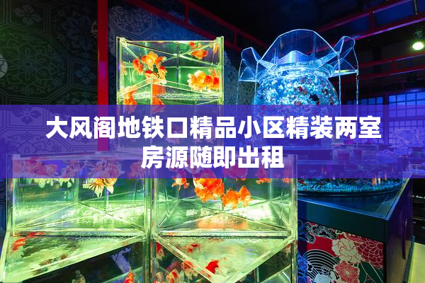 大风阁地铁口精品小区精装两室房源随即出租