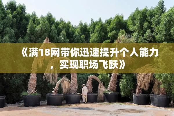 《满18网带你迅速提升个人能力，实现职场飞跃》