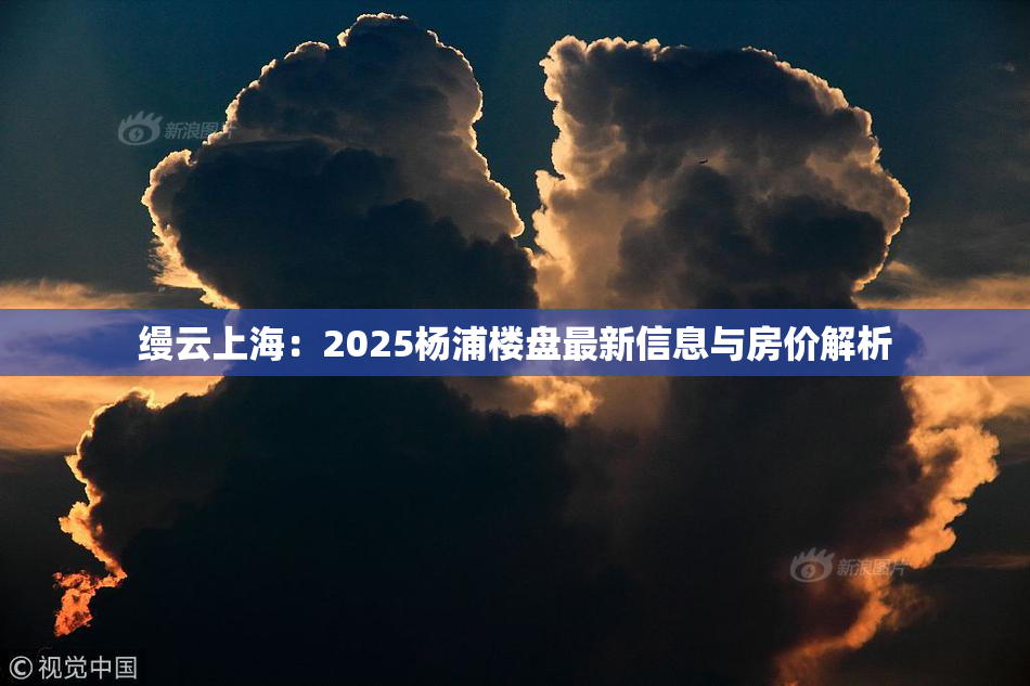 缦云上海：2025杨浦楼盘最新信息与房价解析